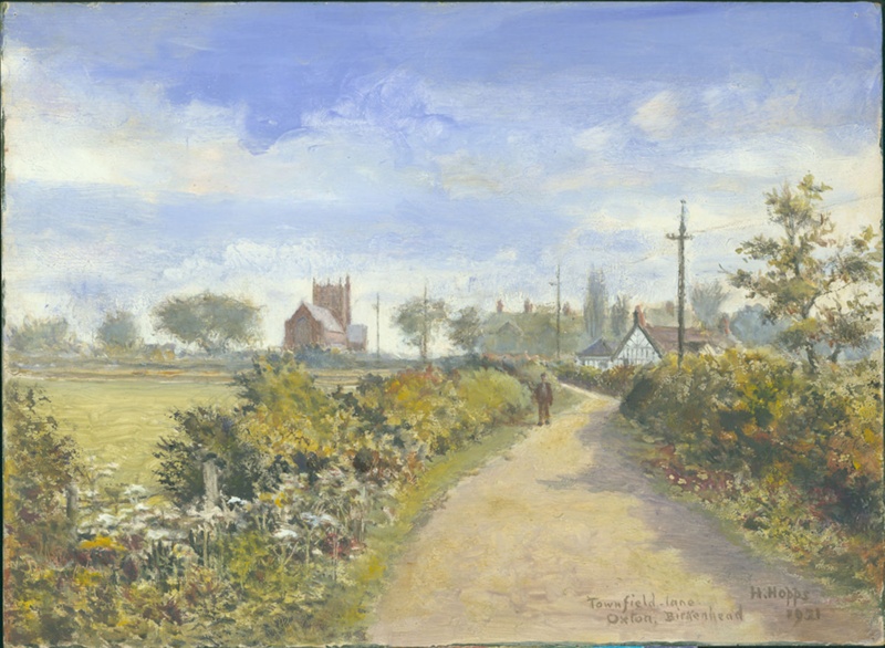Townfield Lane, Oxton, Birkenhead 1921; Hopps, Harold; BIKGM.W338