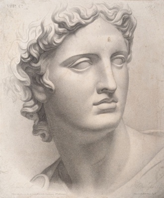Chap.8. Pl.1. Study of a Full Face; Bertrand, Noël François (1784-1852); BIKGM.1815aq