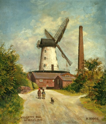 Willaston Mill 1903; Hopps, Harold (1879-1967); BIKGM.W385