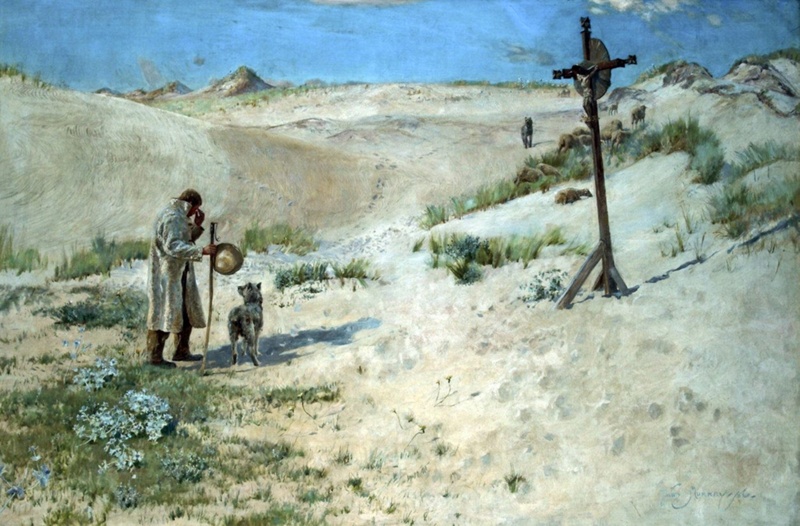 The cross on the dunes; Murray, David Sir; BIKGM.37