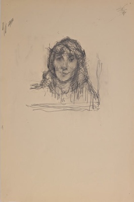 Portrait of Woman; Horsfield, Nicholas (1917-2005); BIKGM.8900