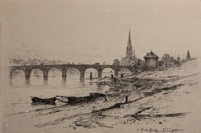 Perth Bridge; Cameron, David Young (1865-1945); BIKGM.9260