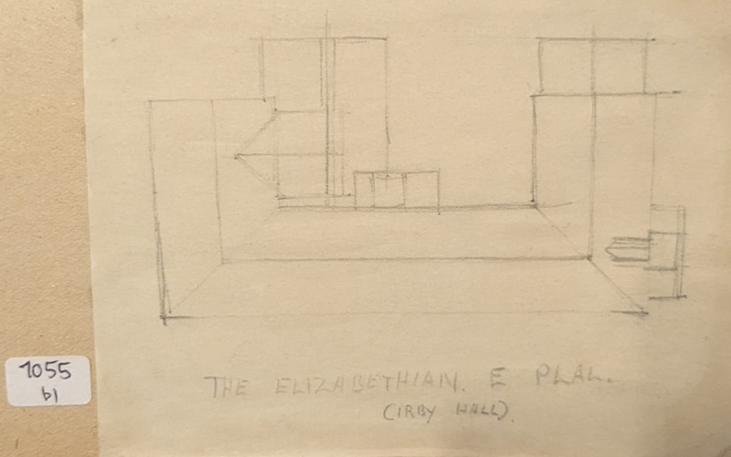 Plan of Irby Hall ; Richards, Albert; 1935-1939; BIKGM.7055.2