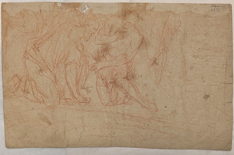 Study of Two Kneeling Men; BIKGM.6333