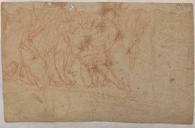 Study of Two Kneeling Men; BIKGM.6333