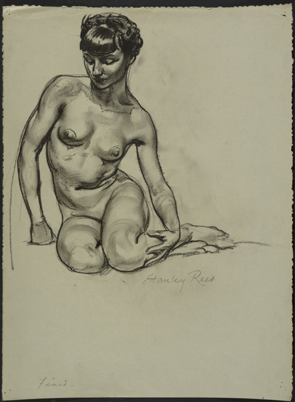 Study of a Nude Woman Sitting; Reed, Stanley; BIKGM.5650