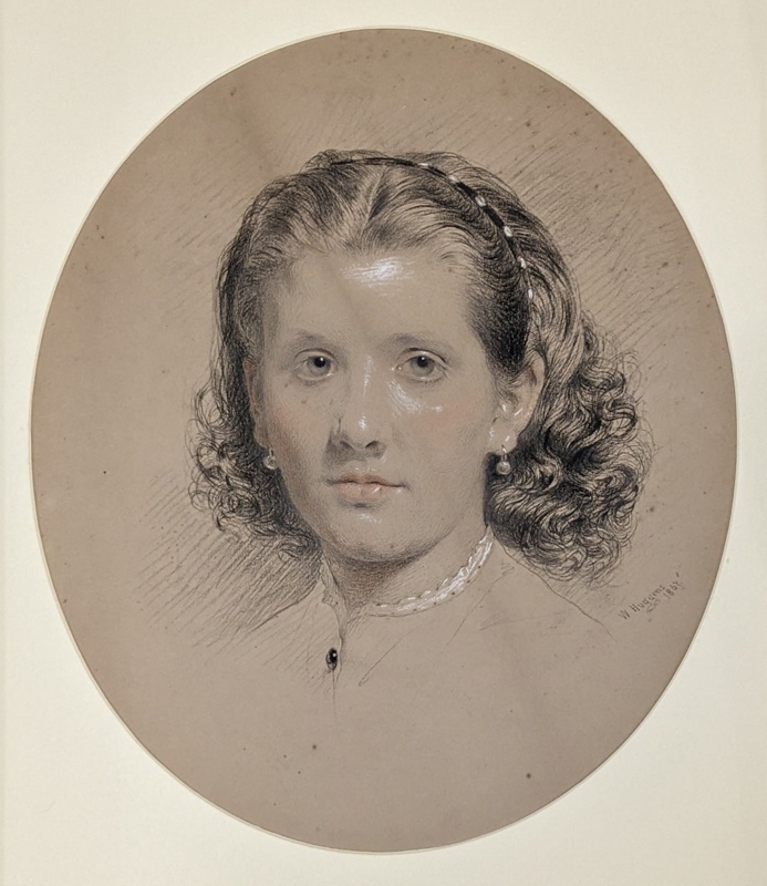 Portrait of Young Girl; Huggins, William; 1867; BIKGM.7561