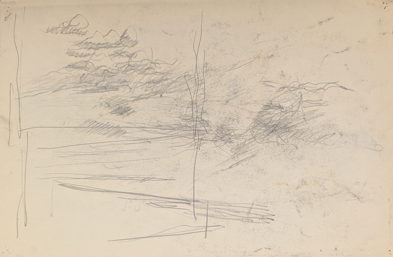 Unfinished Landscape Sketch; Horsfield, Nicholas (1917-2005); c. 1982; BIKGM.8885.2