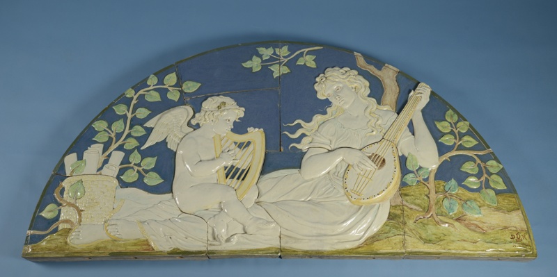 plaque; Della Robbia Pottery; BIKGM.142m