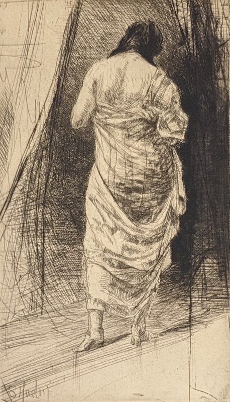 The Turkish Bath with One Figure; Haden, Francis Seymour (1818-1910); BIKGM.245