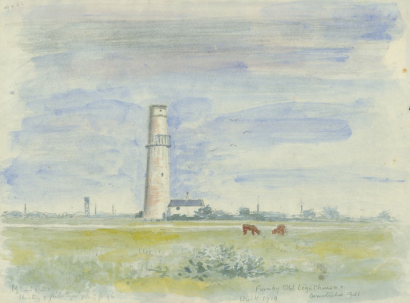 Formby Old Lighthouse - Demolished 1941; Hopps, Harold; BIKGM.W320