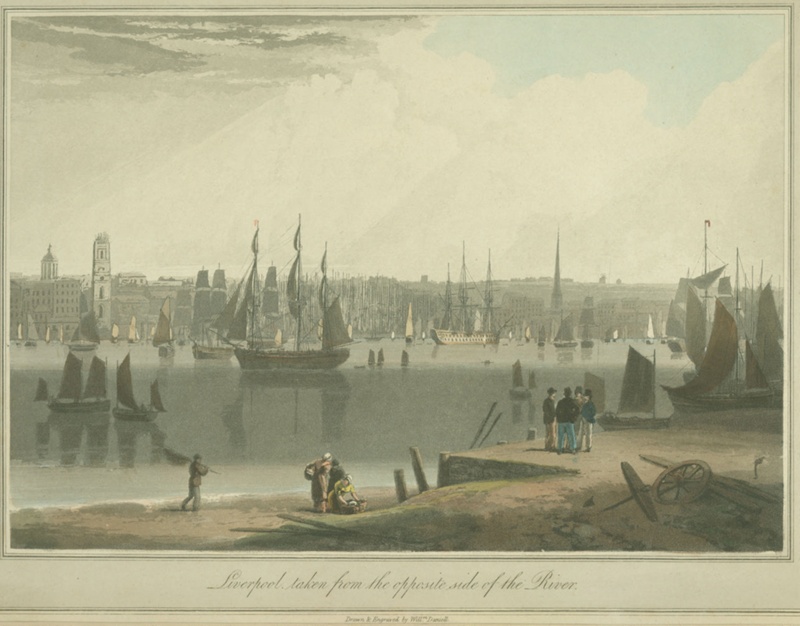 Liverpool taken from the opposite side of the River 1815; Daniell, William; BIKGM.2672