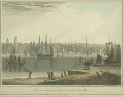 Liverpool taken from the opposite side of the River 1815; Daniell, William; BIKGM.2672