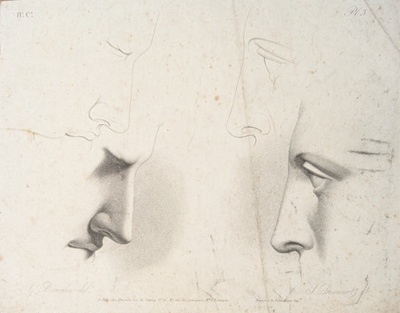 Chap. 2. Pl.3. Studies of Eyes and Noses; Reverdin, François-Gédéon (1772-1828); BIKGM.1815ae