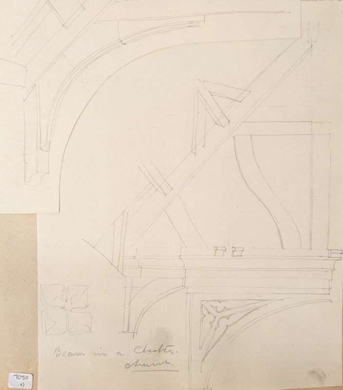 Beam in a Chester Church; Richards, Albert; 1935-1939; BIKGM.7050.1