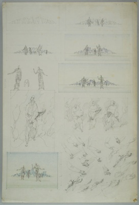 Various Sketches; Rosenvinge, Olaf (1913-2004); BIKGM.8783