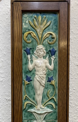 tile; Della Robbia Pottery (active 1894-1906); BIKGM.8263b