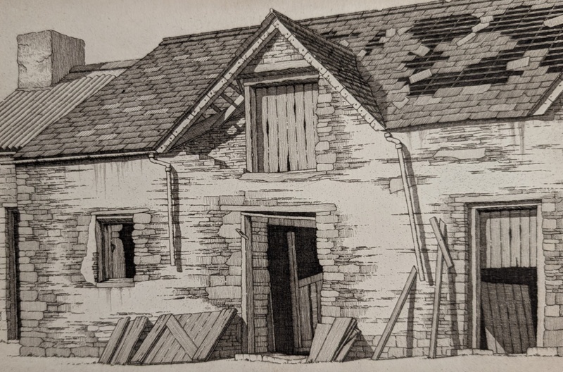 Foel Boch During Restoration; Taylor, Albert (1918-1987); BIKGM.9305