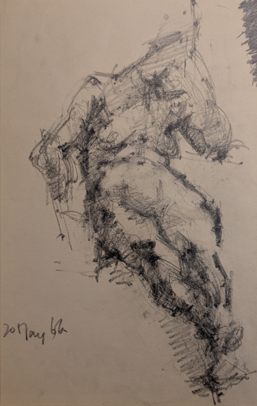 Seated Nude; Horsfield, Nicholas (1917-2005); 1966; BIKGM.9005