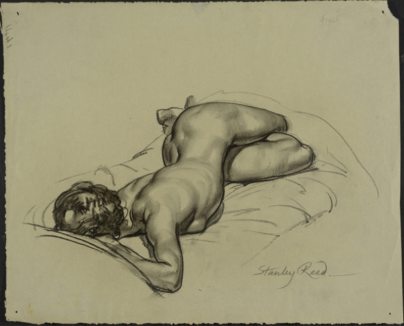 Study of Nude Woman Lying on Side; Reed, Stanley; BIKGM.5669