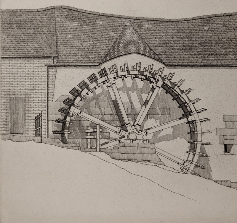 Water Wheel - Rosset Mill; Taylor, Albert (1918-1987); BIKGM.9229