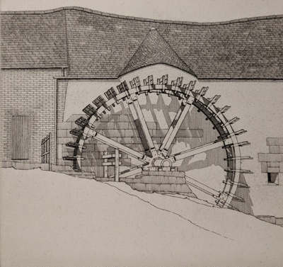 Water Wheel - Rosset Mill; Taylor, Albert (1918-1987); BIKGM.9229