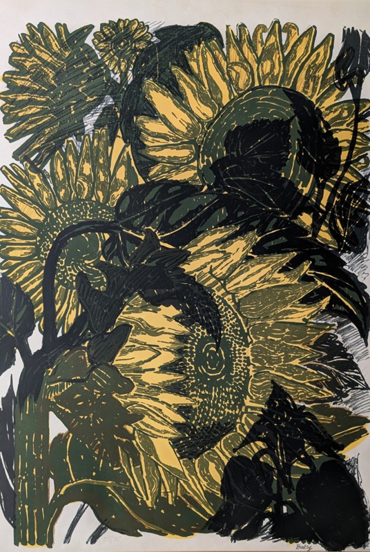 Sunflowers II; Bratby, John Randall (1928-1992); BIKGM.9103