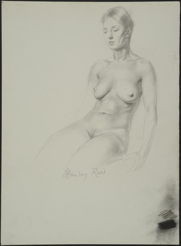 Study of a Nude Woman Sitting; Reed, Stanley; BIKGM.5674