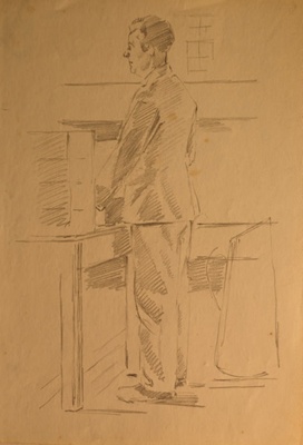 Portrait of Man ; Burke, Thomas (1906-1945); 1941-1945; BIKGM.7343.64