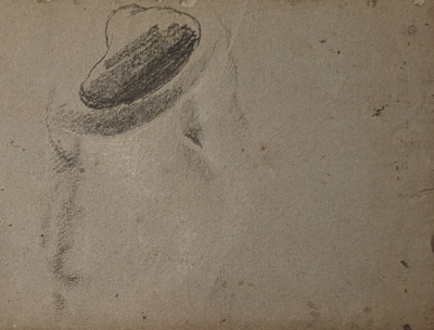 Sketch of The Torso of a Piece of Statuary; BIKGM.6274