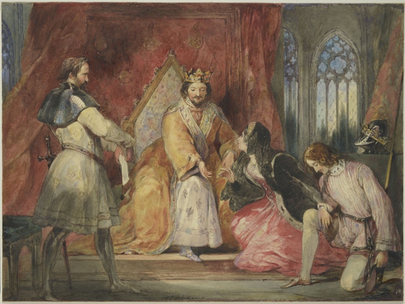 Scene from Shakespearian Play Richard II; Stephanoff, Philip Francis (1787/8-1860); BIKGM.1932