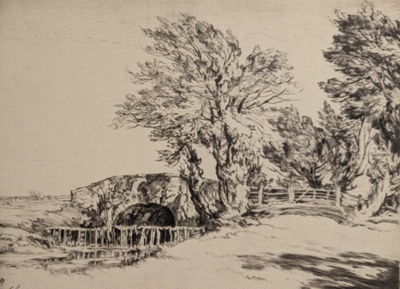 The Little Bridge, Sarre; Robins, William Palmer (1882-1959); c. 1936; BIKGM.9262
