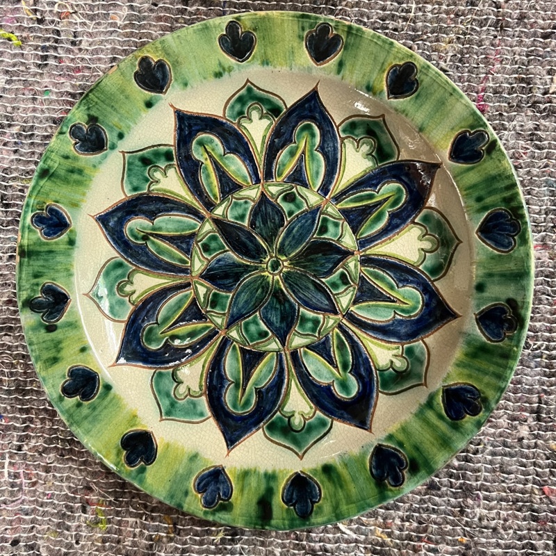 plate; Della Robbia Pottery; BIKGM.8204