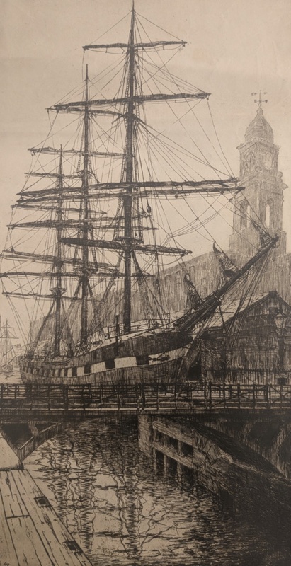 Docked Ship; Clark, Charles Herbert (1890-1950); BIKGM.9220