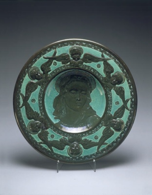 plaque; Della Robbia Pottery; BIKGM.6524