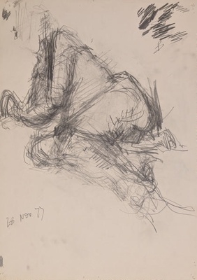 Reclining Nude; Horsfield, Nicholas (1917-2005); 1977; BIKGM.8935