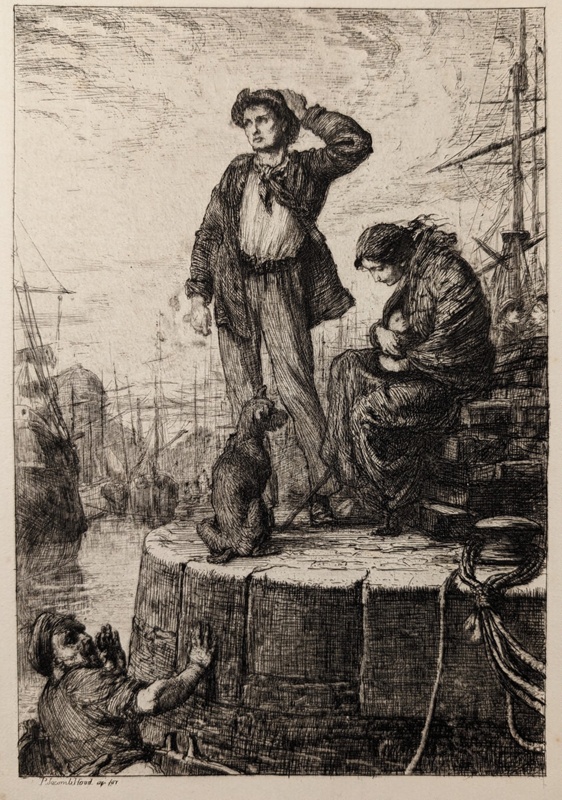 Liverpool Emigrant (Last Evening in England); Jacomb-Hood, George Percy; 1881; BIKGM.8755