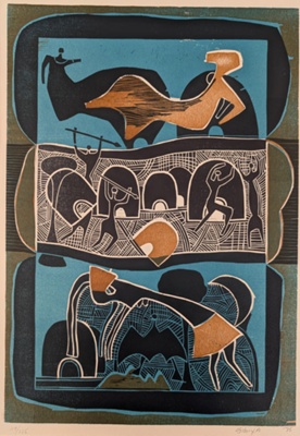 Destruction of Majudis Kraal; Sibiya, Lucky (1942-1999); 1975; BIKGM.4948