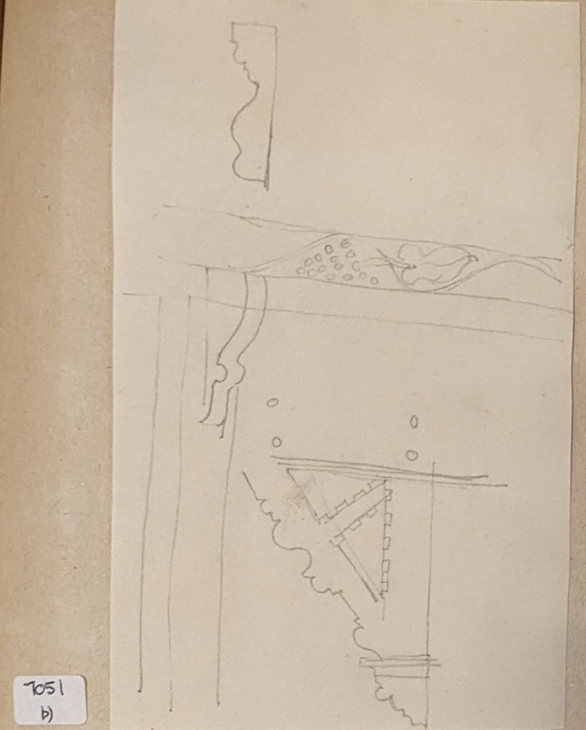 Sketch of Timber Houses 2; Richards, Albert; 1935-1939; BIKGM.7051.2