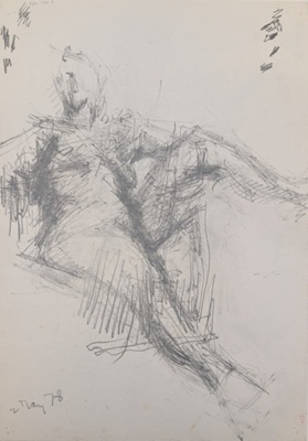 Seated Nude; Horsfield, Nicholas (1917-2005); 1978; BIKGM.8908.2