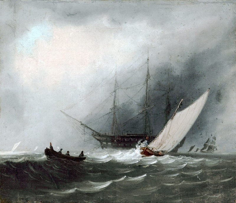 Sailing ship (man of war); Turner, J.M.W.; BIKGM.84