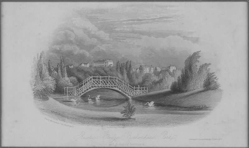 Rustic Bridge, Birkenhead Park and Zoological Institution; Newman, J; BIKGM.1716g