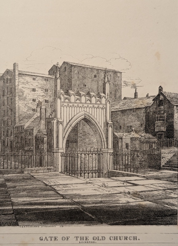 Gate of the Old Church; Nicholsons, S&G; 1821; BIKGM.8759