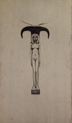 An Egyptian Mirror; Cameron, David Young (1865-1945); 1909; BIKGM.9294