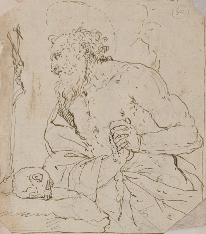 Old Man Mourning Christ on the Cross; BIKGM.6237