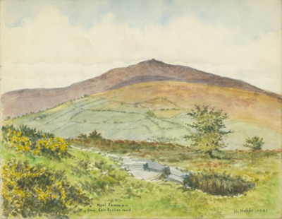 Moel Fammau from Cefn Bychan Road 1941; Hopps, Harold; BIKGM.W424