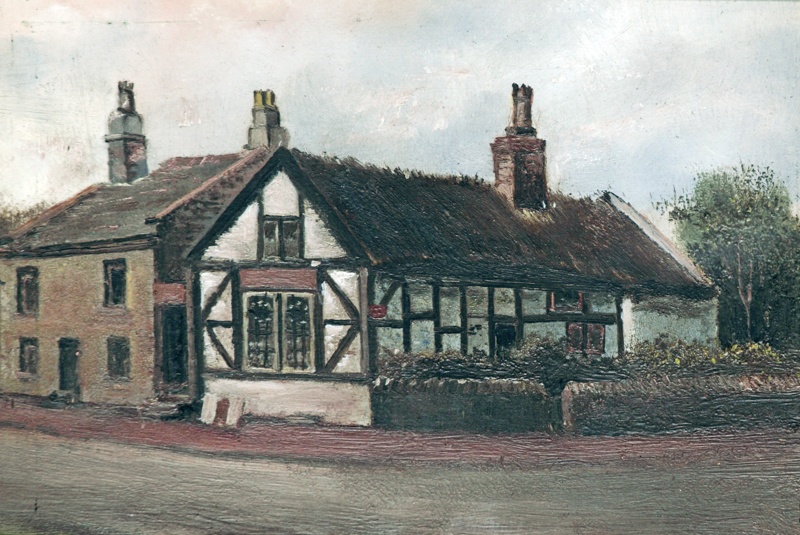 Cottage in School Lane; Unknown; BIKGM.W526a