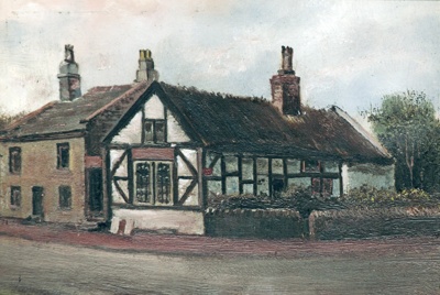 Cottage in School Lane; Unknown; BIKGM.W526a