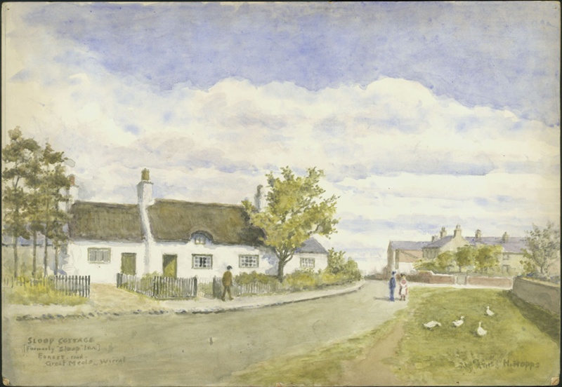 Sloop Cottage, Meols ; Hopps, Harold; BIKGM.W330