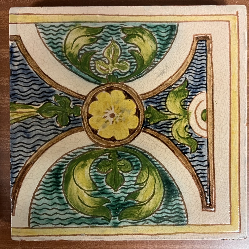 tile; Della Robbia Pottery; BIKGM.6486